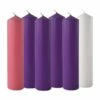 Advent Candles - 4 Purple, 1 Pink & 1 White -HFLTD Sales advent candle set 4 purple 1 pink 1 white 296687