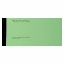 Baptism Certificates For Church Records