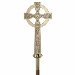Engraved Celtic Processional Cross