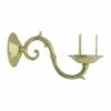 Large Scroll Arm Brass Bracket