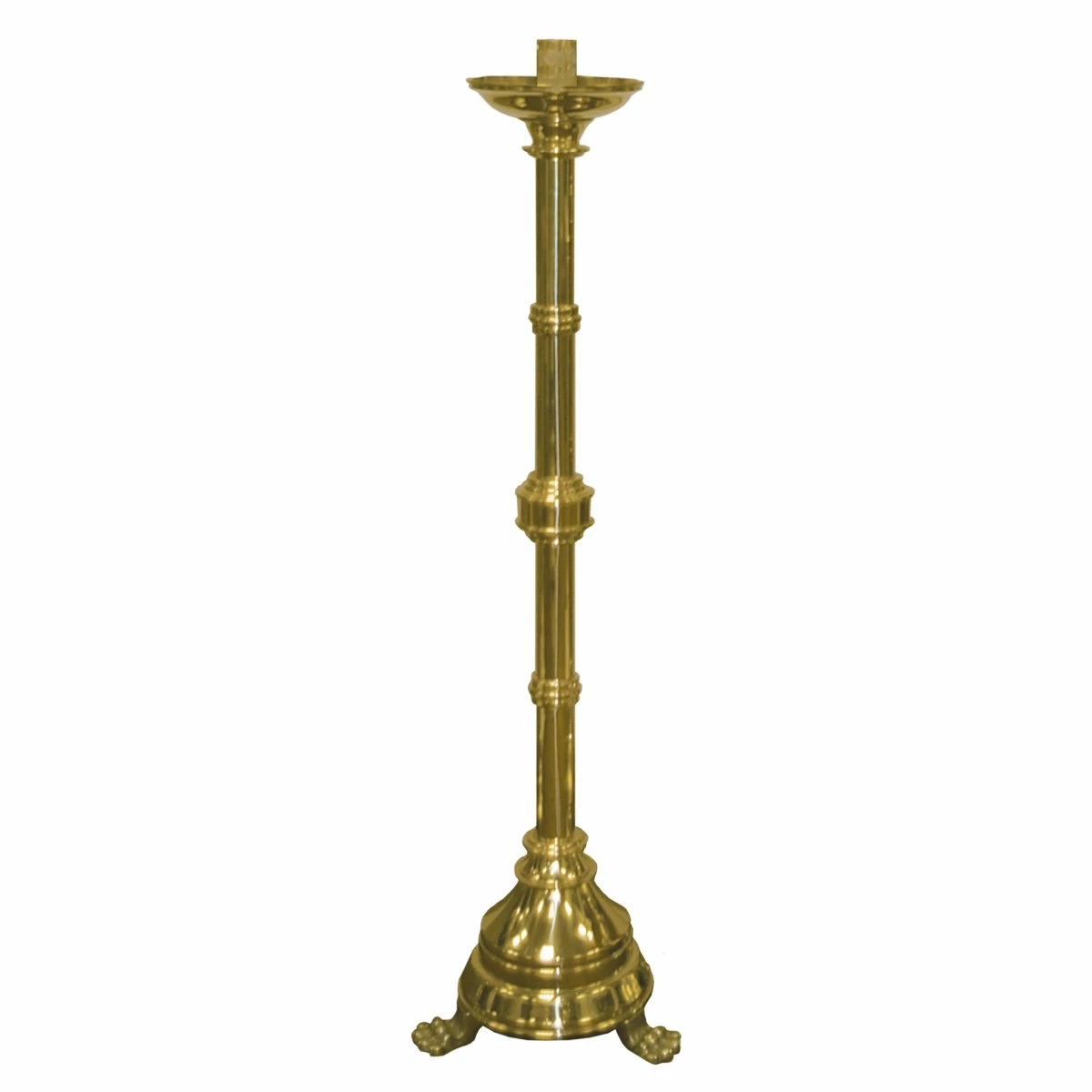Plain Brass Paschal Candlestick 4 Plain Brass Paschal Candlestick - Image 2