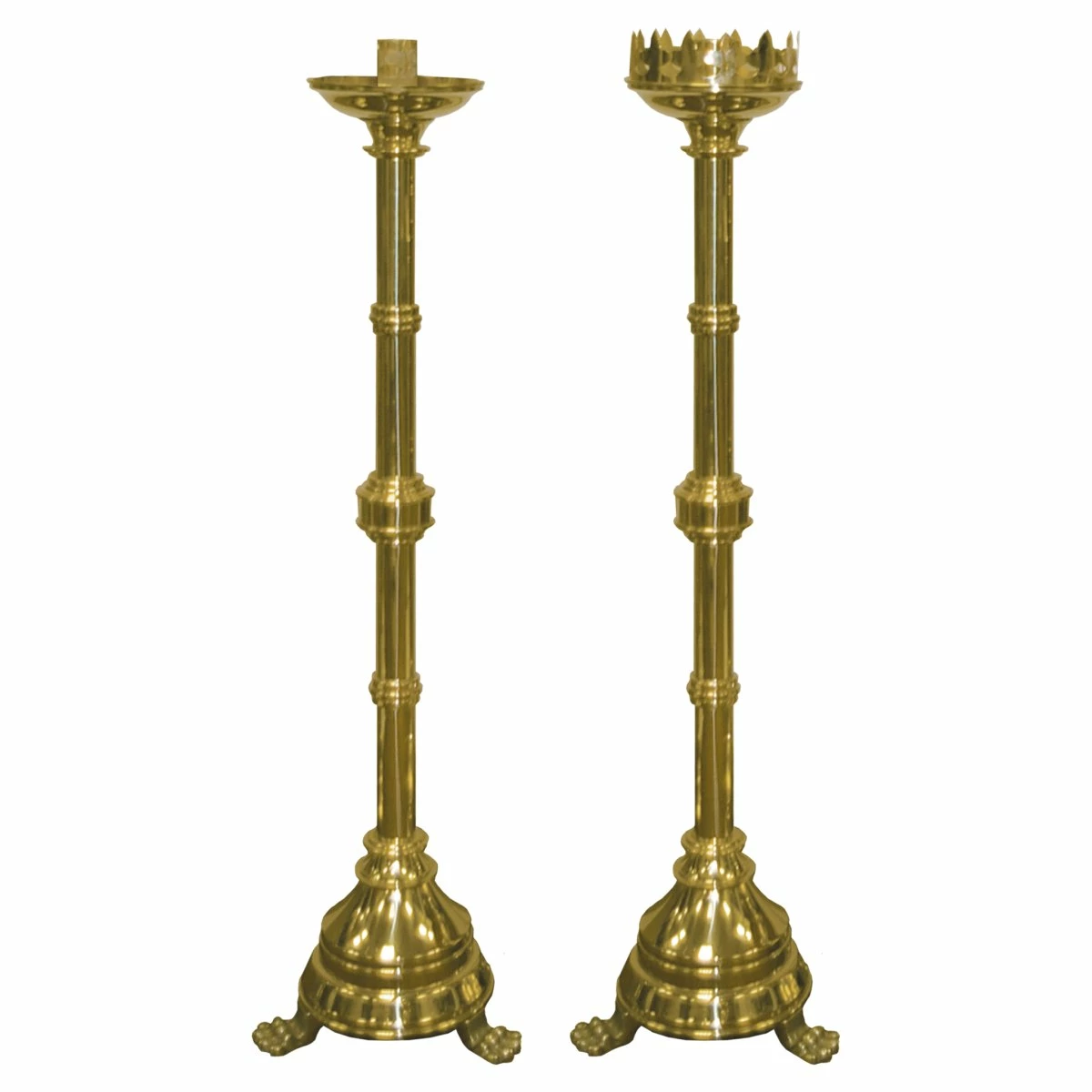 Plain Brass Paschal Candlestick 3 Plain Brass Paschal Candlestick