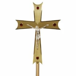 Precious Stone Processional Crucifix