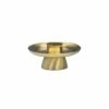 Simple Satin Brass Candlestick