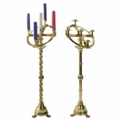 Standing Brass Wreath